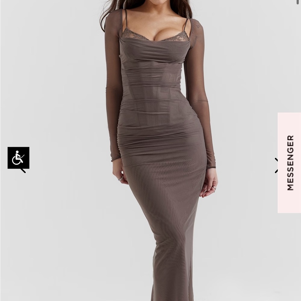 Katarina smoke maxi dress